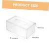 Transparent Acrylic Tissue Box, Flip-Top Style for Desk view 2