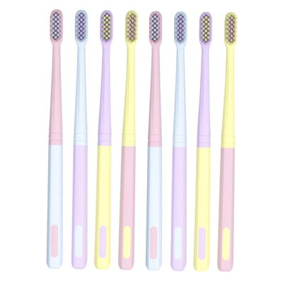 Soft Adult Toothbrushes, 8-Piece Set, Japanese Style