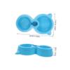 Toddmomy Automatic Water Dispenser for Cats, Double Bowl, Water Bottle Insert, ABS Material view 2