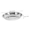 Toyvian 25.3 cm Flat Stainless Steel Pet Bowl with Non-Slip Base view 2