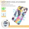 Amooorous Cartoon Can Love Sunglasses Panda Summer Cooling Blanket for Dogs and Cats, Self-Cooling, Removable, Size M view 4