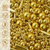 Gold Edible Pearls for Cake Decorating, 130 g view 3