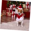 BESPORTBLE 2-Piece Dog Christmas Hat and Scarf Set view 2