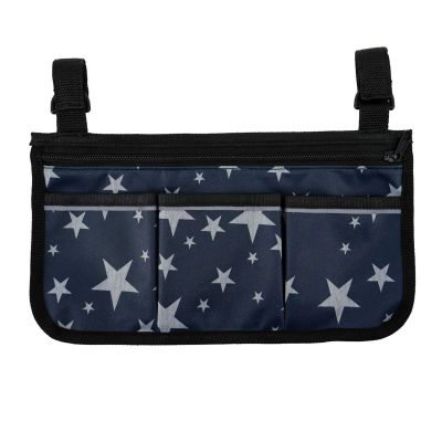 Wheelchair Armrest Organizer Bag with Reflective Strip