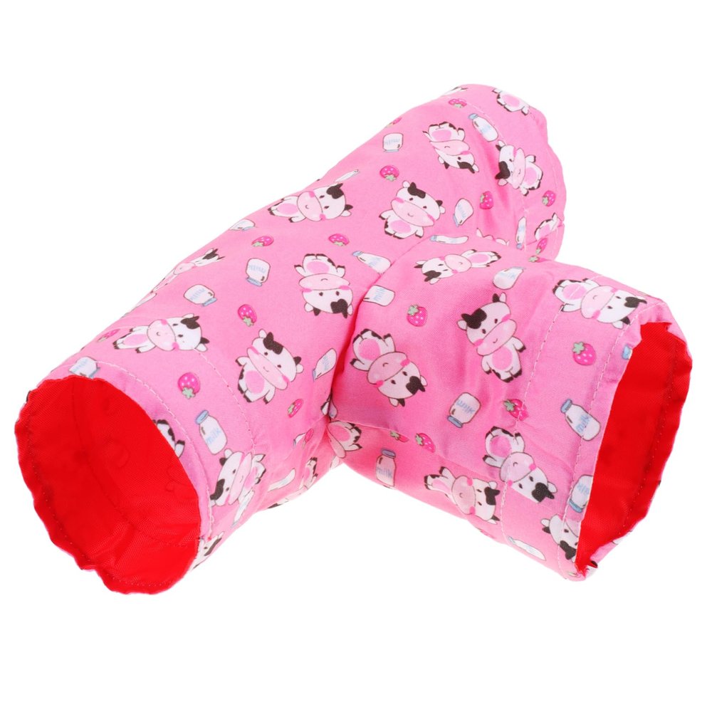 PartyKindom Red Fabric Tunnel for Guinea Pigs and Hamsters