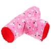 PartyKindom Red Fabric Tunnel for Guinea Pigs and Hamsters view 1