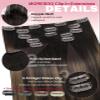 Moresoo Remy Human Hair Clip-In Extensions, 40 cm, 5 Pieces, 80 g, Straight view 4