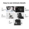 LESBJFDM Reclining Folding Electric Wheelchair for Adults, 500W Motors, 15 km Range, Adjustable Footrest view 3