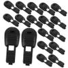 Veemoon Nylon Shoelace Clips, 100-Pack, Black, 38 mm view 1