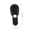 Veemoon Nylon Shoelace Clips, 100-Pack, Black, 38 mm view 2