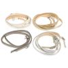 LIFKOME 4-Pair Leather High-Heel Shoe Straps with Buckles view 1