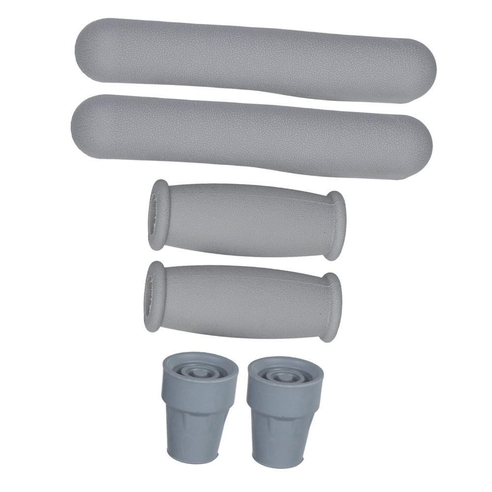 2-Piece Rubber Crutch Grips for Crutches and Walking Canes