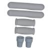2-Piece Rubber Crutch Grips for Crutches and Walking Canes view 1