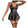Bastwahl Women's Latex Bodysuit Lingerie Set view 1