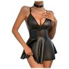 Bastwahl Women's Latex Bodysuit Lingerie Set view 2