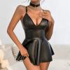Bastwahl Women's Latex Bodysuit Lingerie Set view 4