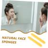 HAKIDZEL Compressed Facial Sponges for Deep Cleansing, 50 Pieces, PVA, Yellow, Round, Portable Makeup Remover Pads for Travel view 3