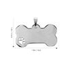 Toddmomy 6-Pack Dog Name Tags - Bone Shape Metal ID Tags view 2