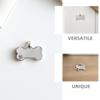 Toddmomy 6-Pack Dog Name Tags - Bone Shape Metal ID Tags view 3