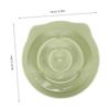 YARNOW Non-Slip Cat Food Bowl for Slow Feeding, Flat Plastic Bowl for Kittens view 2