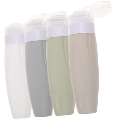 WRITWAA 4-Pack 90 mL Leakproof Reusable Silicone Travel Bottles