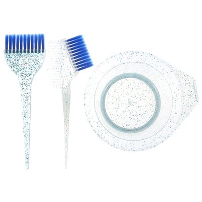 SHERCHPRY 1 Set Hair Dye Brush and Bowl, PS, Nylon, PP