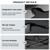 ABETOS Progressive Multifocal Reading Glasses, Sporty Lightweight Blue-Light Blocking, Gray, +2.5 view 4
