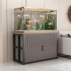 CTREVL Aquarium Stand with Cabinet, Black, 80 x 45 cm view 1