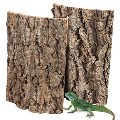 2-Piece Cork Bark Terrarium Background Decor