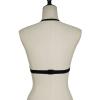 pxjsdwe Gothic Faux Leather Cupless Harness Lingerie Set for Women view 4