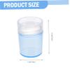 Silicone Nail Art Stamps, 3.8 cm, with Covers, Set of 4 view 2