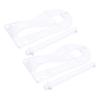 Bird Food Holders for Parrots with Vegetable Clips, 2 Pieces, White Plastic view 1