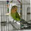 Bird Food Holders for Parrots with Vegetable Clips, 2 Pieces, White Plastic view 4
