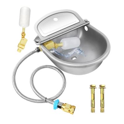 Automatic Stainless Steel Waterer Bowl for Livestock with Float Valve