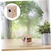 PartyKindom Wooden Bird Nest Box for Budgerigars, Weather-Resistant, with Viewing Window and Round Entrance view 4