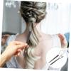 2-Piece Hair Loop Tools for Women, Acrylic, Black view 4