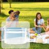 Folding Camping Wash Basin, Portable Transparent Laundry Basin with Handle view 3