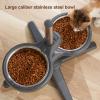 Adjustable Elevated Pet Bowl Stand with 2 Stainless Steel Bowls view 4