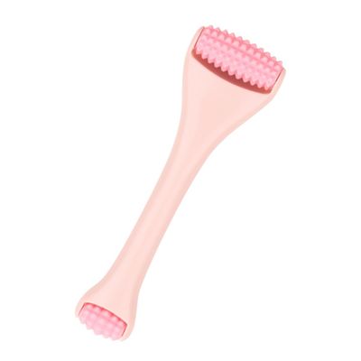 Double-Sided Facial Massage Tool, Silicone and ABS, Pink