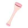 Double-Sided Facial Massage Tool, Silicone and ABS, Pink view 1