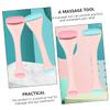 Double-Sided Facial Massage Tool, Silicone and ABS, Pink view 2