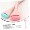 Double-Sided Facial Massage Tool, Silicone and ABS, Pink view 3