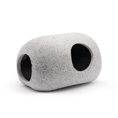 GRNLO Stone Cave S | Natural Ceramic Aquarium Hideout | 12 x 8.5 x 7 cm