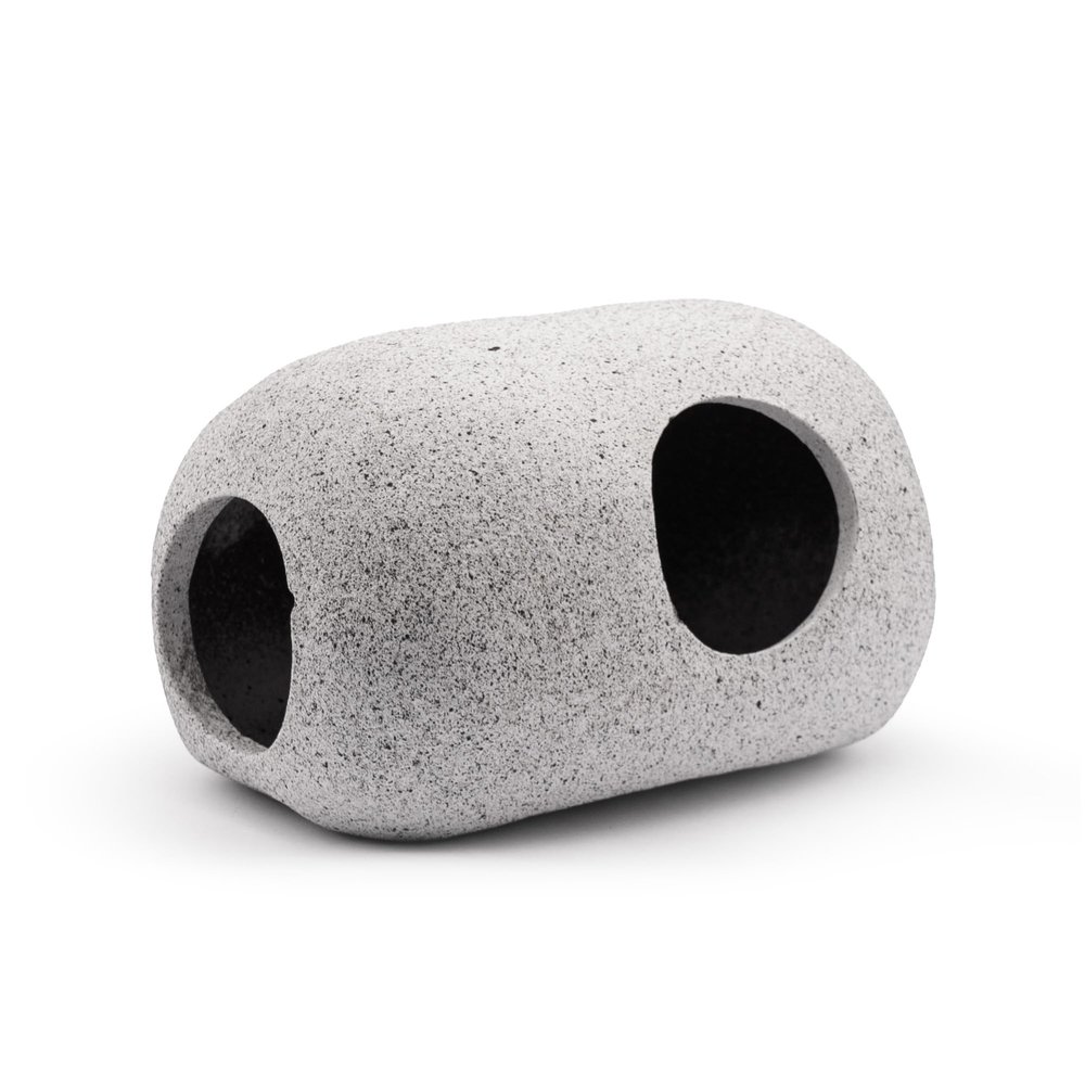 GRNLO Stone Cave S | Natural Ceramic Aquarium Hideout | 12 x 8.5 x 7 cm