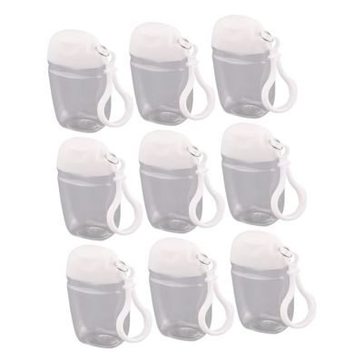VALICLUD Refillable Travel Bottles with Keychains, 30 ml, 9-Piece Set