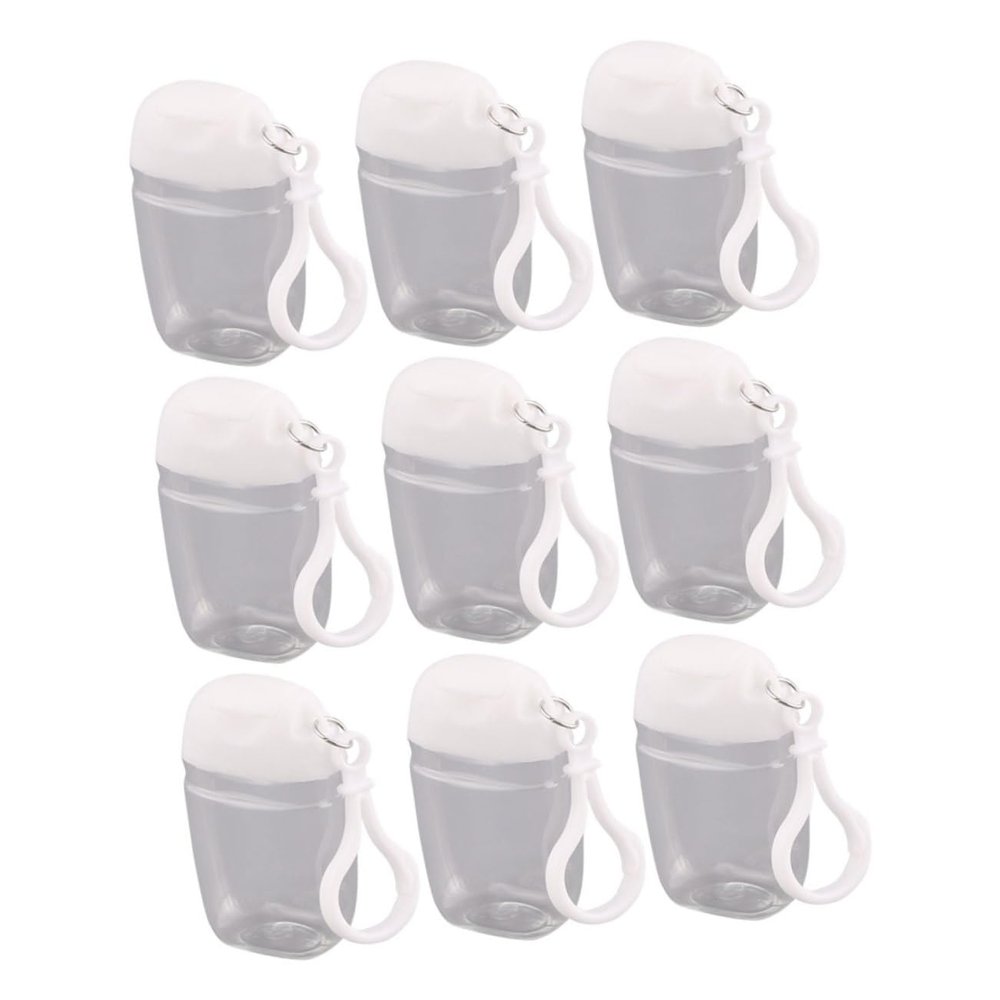 VALICLUD Refillable Travel Bottles with Keychains, 30 ml, 9-Piece Set