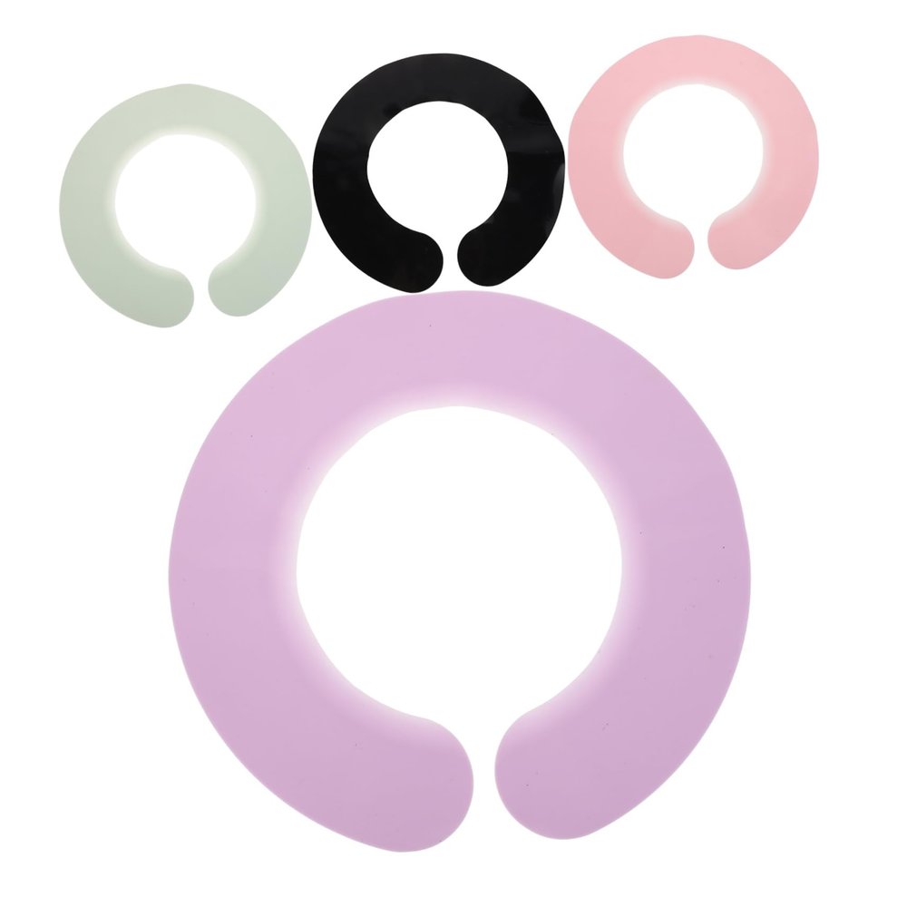 DEARMAMY 4-Piece Silicone Hair Cutting and Coloring Neck Collars