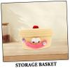 POPETPOP Cotton Rope Storage Basket with Lid view 3