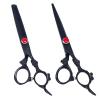 Professional 6-Inch Hair Cutting Shears with Black Dragon Handle view 1