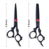Professional 6-Inch Hair Cutting Shears with Black Dragon Handle view 2